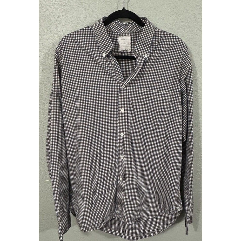 Billy Reid Long Sleeve Men's Button Up Standard Cut Shirt Size LG